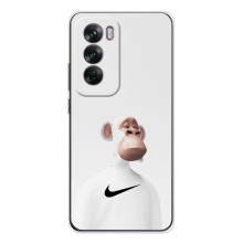 Чехлы с Обезьянами NFT для OPPO Reno 12 (AlphaPrint) (обезьяна NFT Nike)