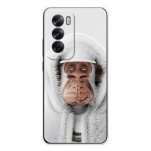 Чехлы с Обезьянами NFT для OPPO Reno 12 (AlphaPrint) (обезьяна NFT в тату)