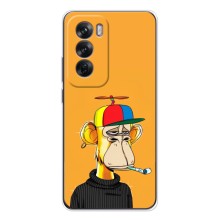 Чехлы с Обезьянами NFT для OPPO Reno 12 (AlphaPrint) (Скучающая Обезьяна NFT)
