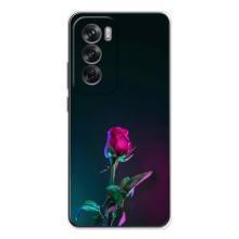 Чехлы с принтом Розочки для OPPO Reno 12 – Ночная роза