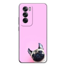 Чехлы с собаками для OPPO Reno 12 (VPrint) (Смешная собака)
