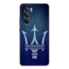 Чехлы с тематикой "Крутые машины" на OPPO Reno 12 – Лого Maserati