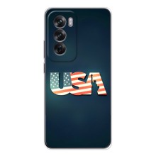 Чехол Флаг USA для OPPO Reno 12 – USA