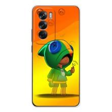 Чехол Бравл Старс для OPPO Reno 12 – LEON в кофте