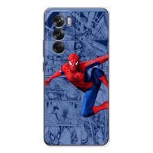 Силиконовый Чехол для OPPO Reno 12 – Человек Паук