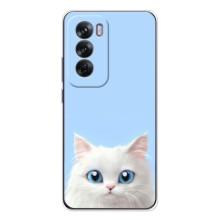 Чохол на тематику: Коти для OPPO Reno 12 – Білий кіт