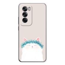 Чохол на тематику: Коти для OPPO Reno 12 – Білий котик