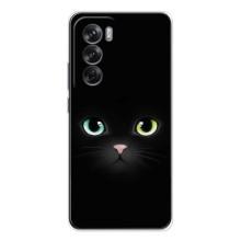 Чохол на тематику: Коти для OPPO Reno 12 – Чорний Котик