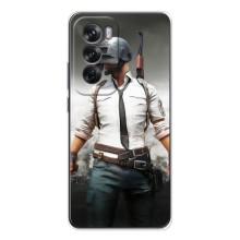 Силиконовый чехол с картинкой "Герой Pubg" на OPPO Reno 12 – Пабг