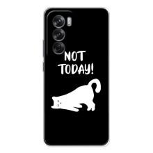 Бампер с изображением Котиков для Оппо Рено 12 (Not Today)