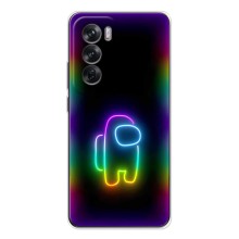 Чехол Амонг Ас для OPPO Reno 12 (AlphaPrint) (Яркий скин)