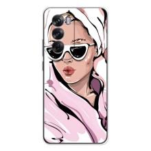 Чехол с картинкой Модные Девчонки OPPO Reno 12 – Девушка в халате