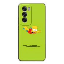 Чехол с Симпсонами для OPPO Reno 12 (VPrint) (Барт Симпсон)