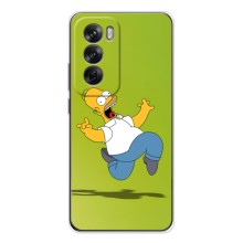 Чехол с Симпсонами для OPPO Reno 12 (VPrint) (Гомер Симпсон)