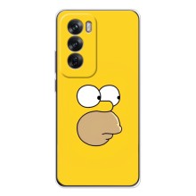Чехол с Симпсонами для OPPO Reno 12 (VPrint) (Гомер)