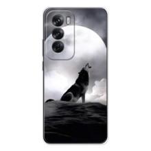 Чохол з Вовком на OPPO Reno 12 – Вовк і місяць