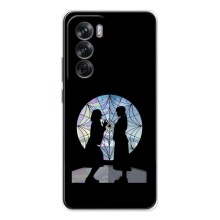 Чехлы Венсдей на OPPO Reno 12 Уэнсдей (AlphaPrint) (комната Уэнздей)