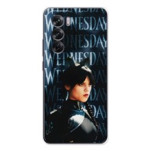Чехлы Венсдей на OPPO Reno 12 Уэнсдей (AlphaPrint) (Уэнздей кошка)