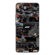 Чехол Формула1 на OPPO Reno 12 – Коллаж Ф1