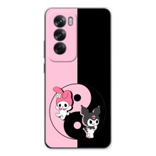 Чехол с кроликом Куроми на OPPO Reno 12 (Куроми Инь Янь)