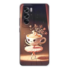 Чехол с мемом Тралалело тралала на OPPO Reno 12 (Балерина капучина)