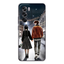 Чехол с дизайном Венздей 2 на OPPO Reno 12 – Уэнсдей и Тайлер