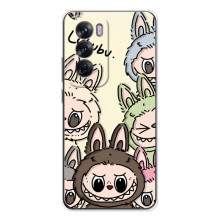 Чохол з Лабубу на OPPO Reno 12 (Колаж Лабубу)