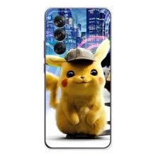 Чехол с Пикачу на OPPO Reno 12 (Пикачу в городе)