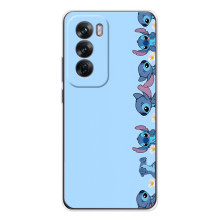 Чехол с принтом Стич на OPPO Reno 12 – Стич фон