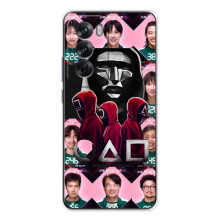 Чохол Гра в кальмара для OPPO Reno 12 – Персонажі гри кальмара