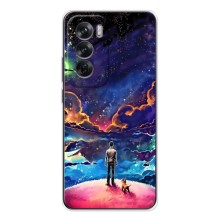 Космические Чехлы для Оппо Рено 12 (VPrint) (Галактический вид)