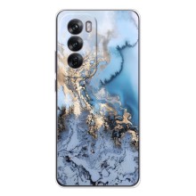 Мраморный чехол на OPPO Reno 12 (VPrint) (Нежный мрамор)