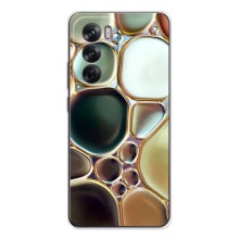 Мраморный чехол на OPPO Reno 12 (VPrint) (Радужный Мрамор)