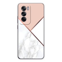 Мраморный чехол на OPPO Reno 12 (VPrint) (Тройной мрамор)