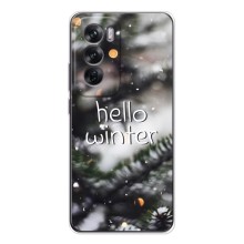 Новогодние, Праздничные Чехлы для OPPO Reno 12 - 2024 год (Hello winter)