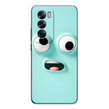 Чохли (ТПУ) (смішні стікери) для OPPO Reno 12 – мордочка