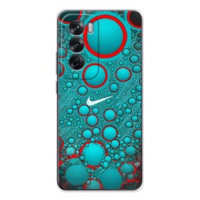 Силиконовый Чехол на OPPO Reno 12 с картинкой Nike (Найк зеленый)