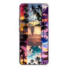 Силиконовый чехол с КАРТИНКАМИ лето для OPPO Reno 12 (AlphaPrint) (Летний отпуск)