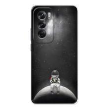Силиконовый Чехол с принтом "Космонавты" на OPPO Reno 12 – Космонавт романтик