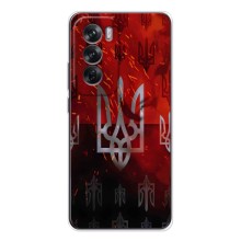 Украинские Чехлы для OPPO Reno 12 с картинкой УПА (AlphaPrint) (ГЕРБ УПА)