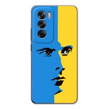 Украинские Чехлы для OPPO Reno 12 с картинкой УПА (AlphaPrint) (Степан Бандера)