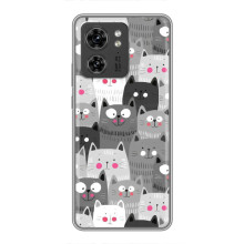 Чехлы с Котиками для OPPO Reno 13 5G (VPrint) – Рисованные котики