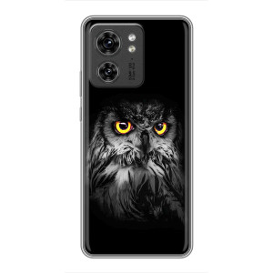 Чехлы с принтом СОВЫ для OPPO Reno 13 5G – Сова на чёрном