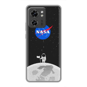 Силиконовый бампер с принтом "Наса" на OPPO Reno 13 5G – Космонавт NASA