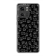 Чехол с принтом для OPPO Reno 13 5G (AlphaPrint) Модные коты (Меленькие котики)