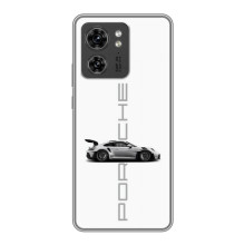 Чехол с авто Порше для OPPO Reno 13 5G – белый Порше