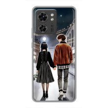 Чехол с дизайном Венздей 2 на OPPO Reno 13 5G (Уэнсдей и Тайлер)