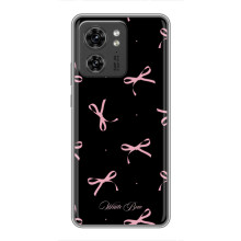 Чехол с бантиками на ОППО Рено 13 5G – Банты на черном