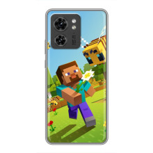Чехол с картинками Майнкрафт для ОППО Рено 13 5G – Персонаж Майнкрафт