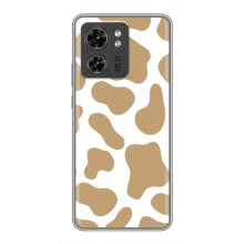 Чехол с принтом коровы на ОППО Рено 13 5G (Бежевый принт)